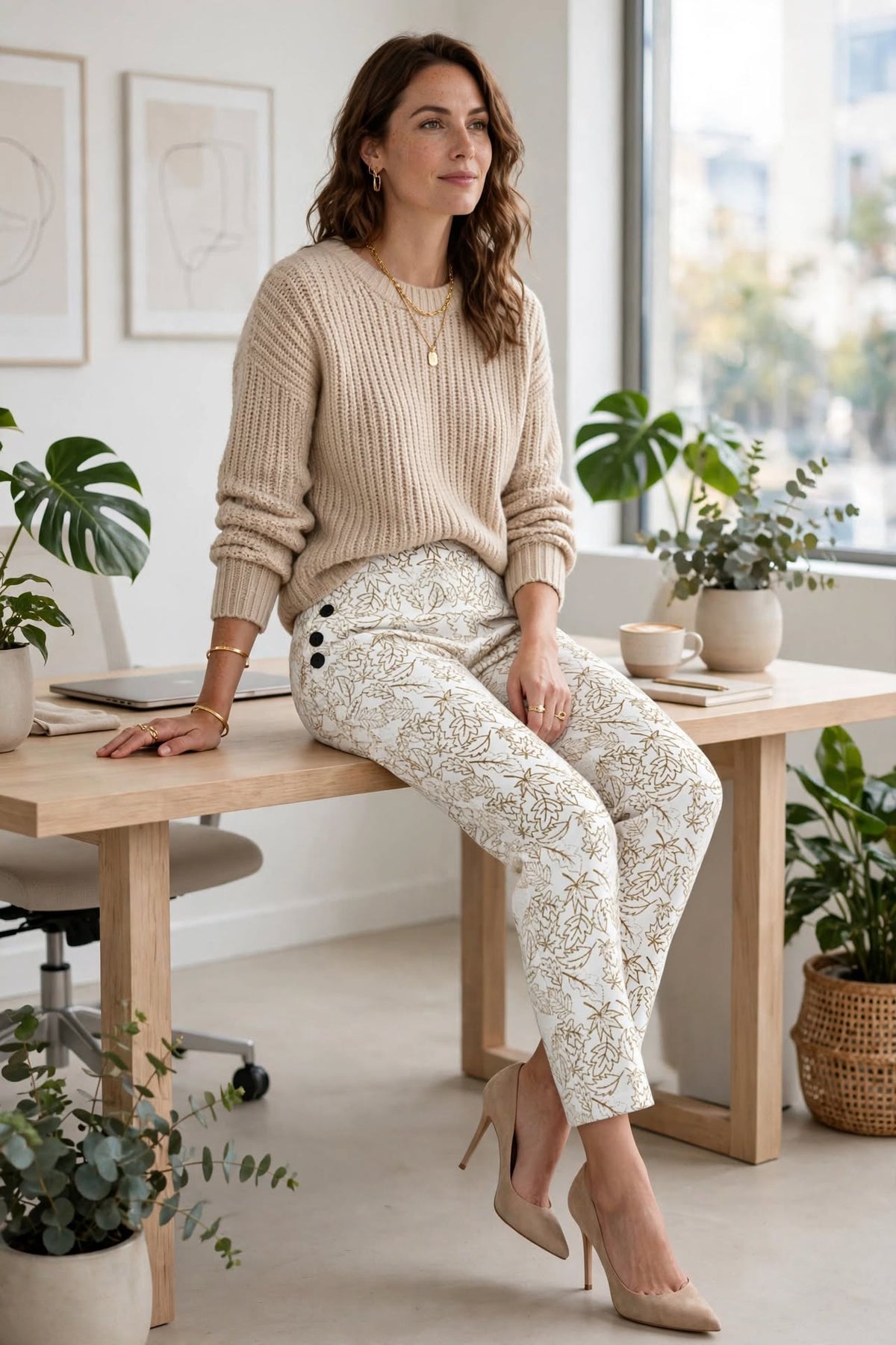 Falling Grace White Pants
