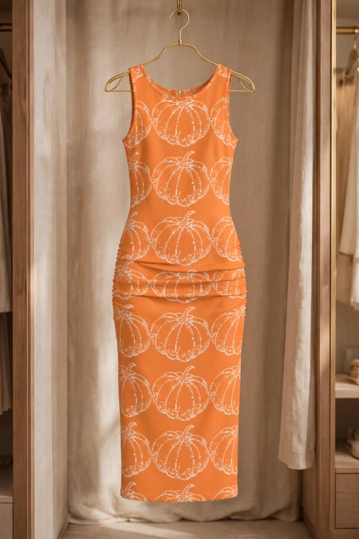 Pumkin Spice Midi Dress