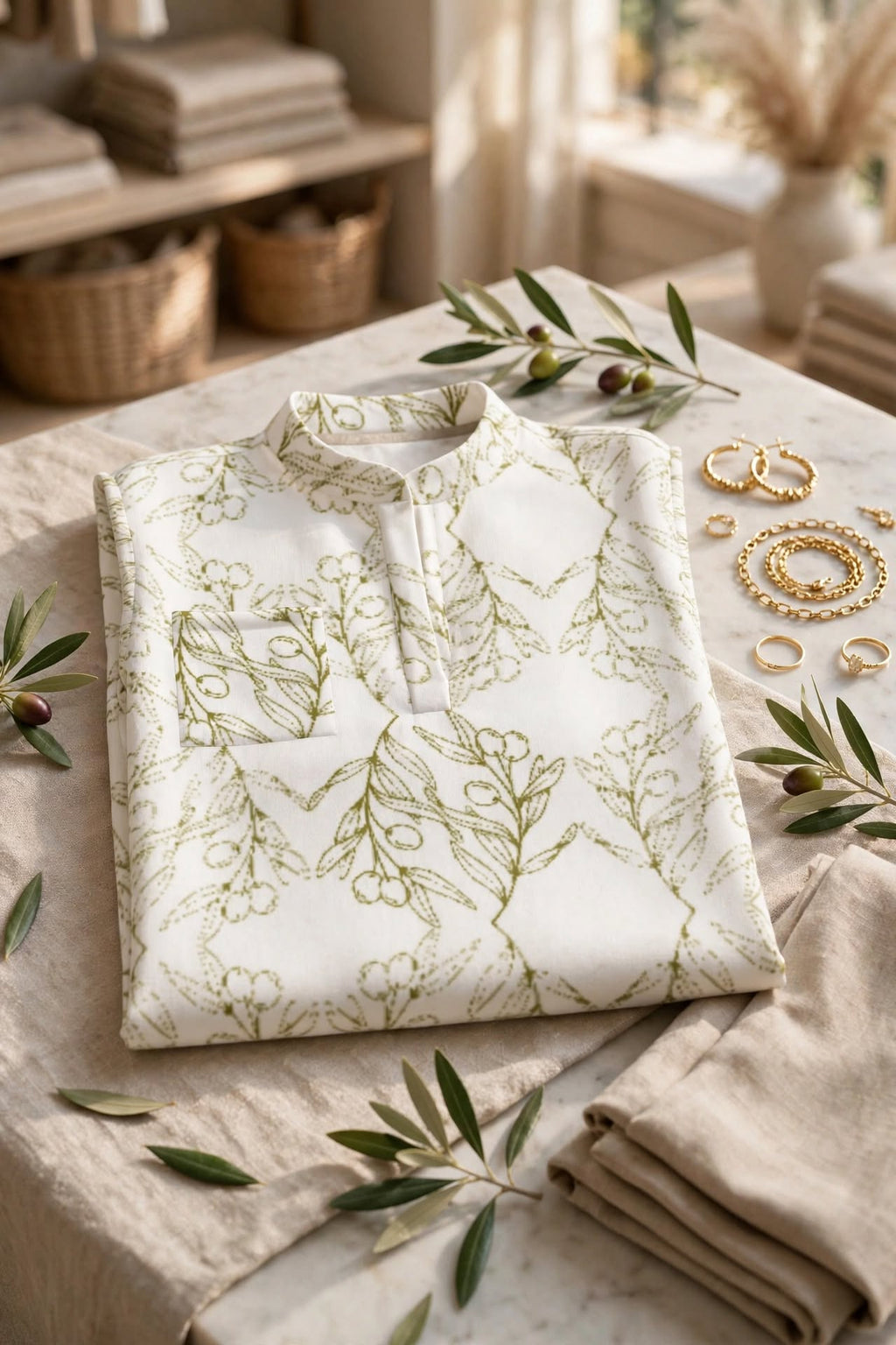 Olive Signature Grace Top