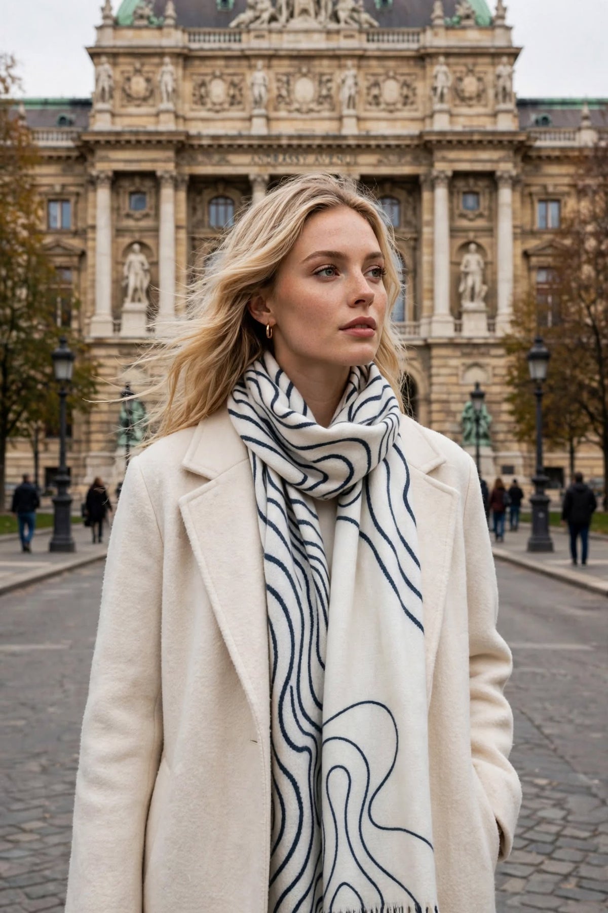Blue Noir Scarf