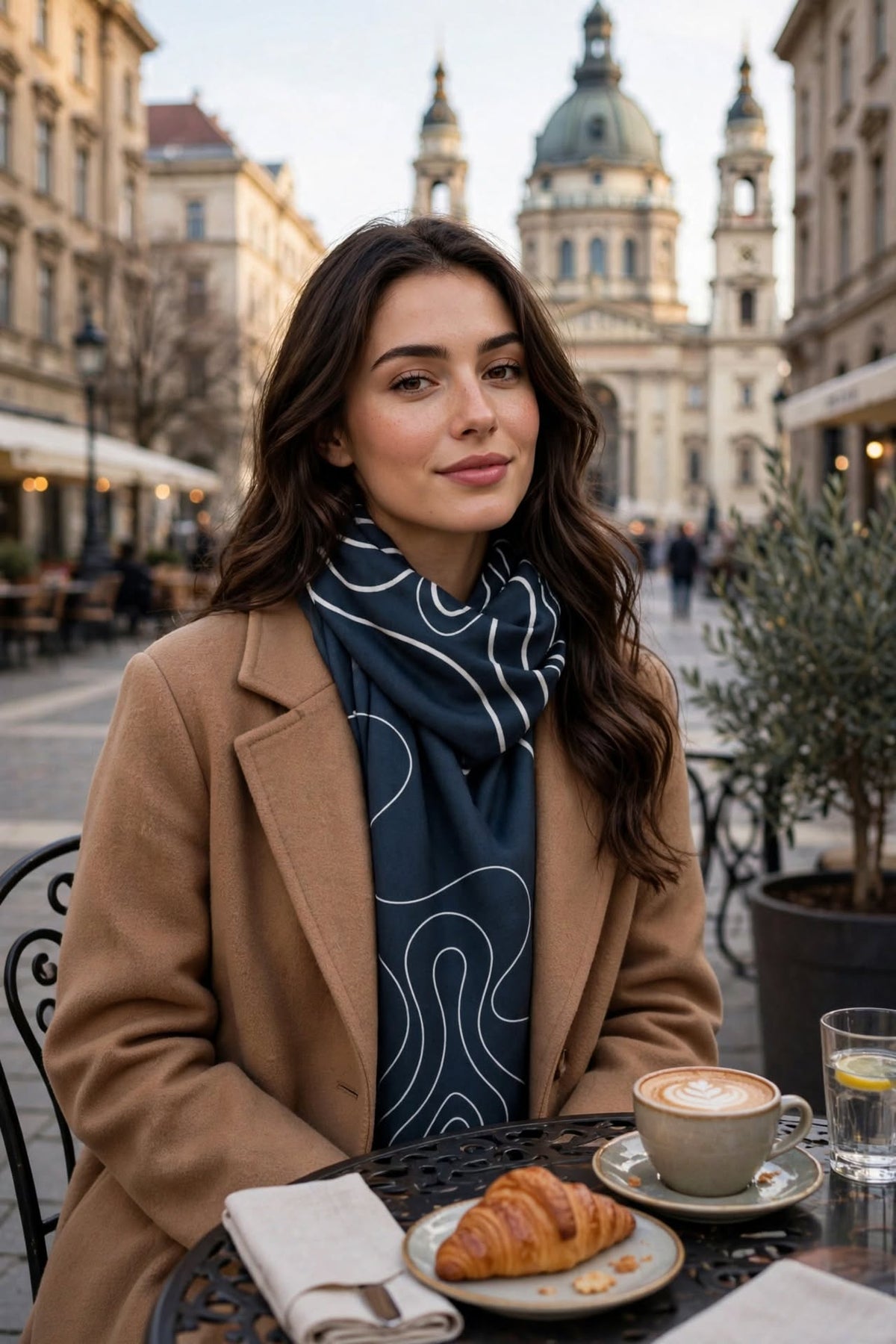 Blue Noir Scarf