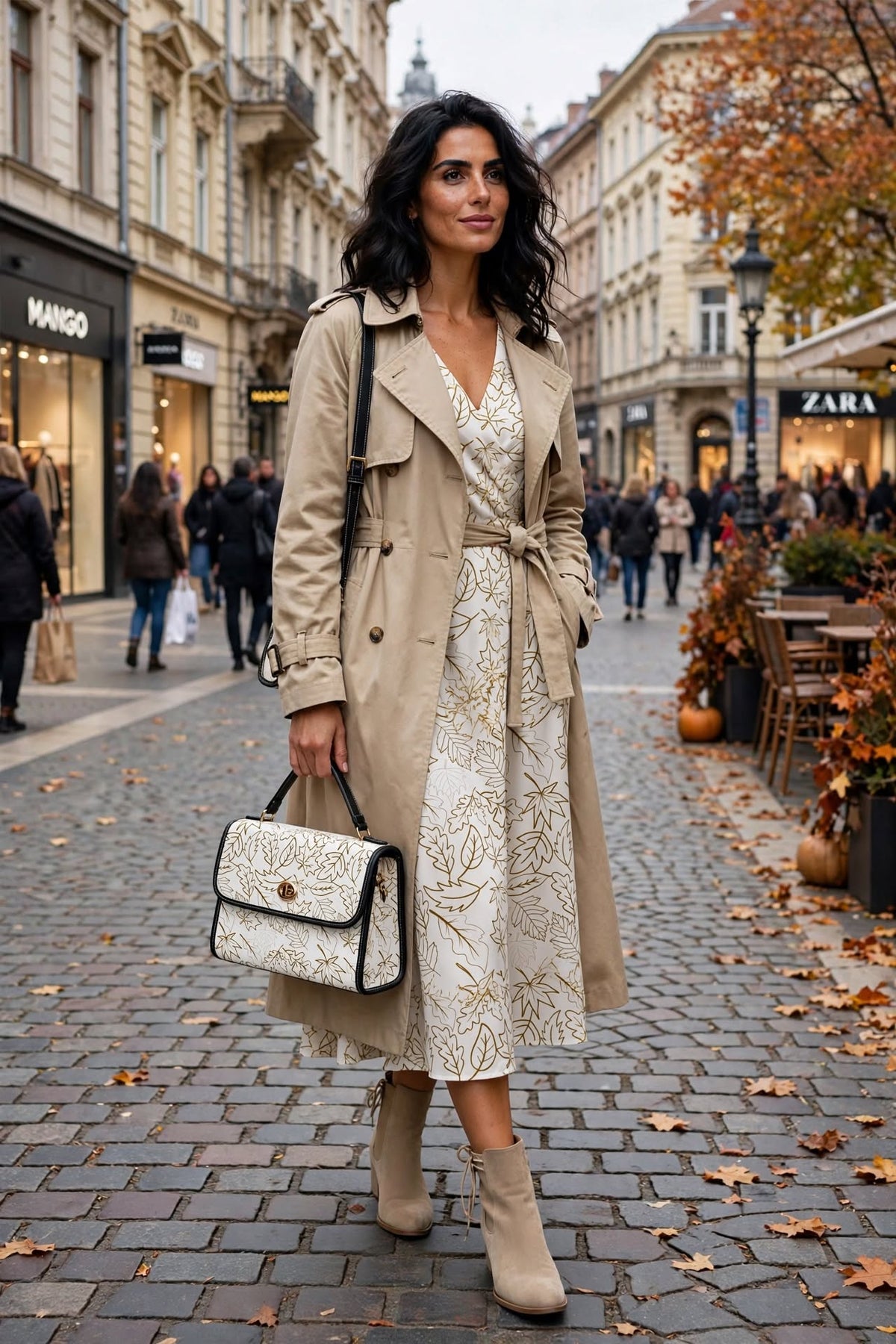 Falling Grace White Mini Bag
