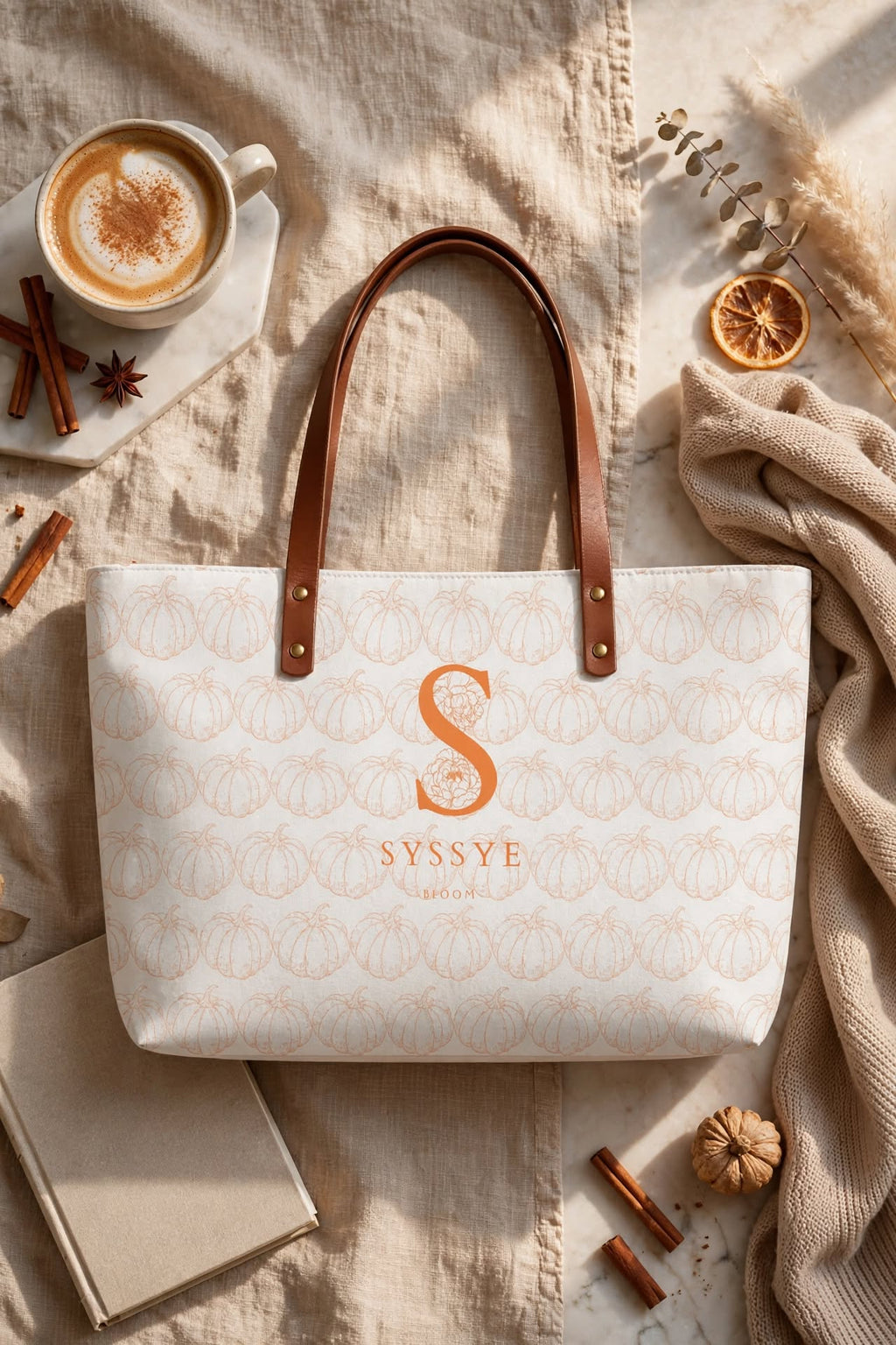 Pumpkin Spice White Bag