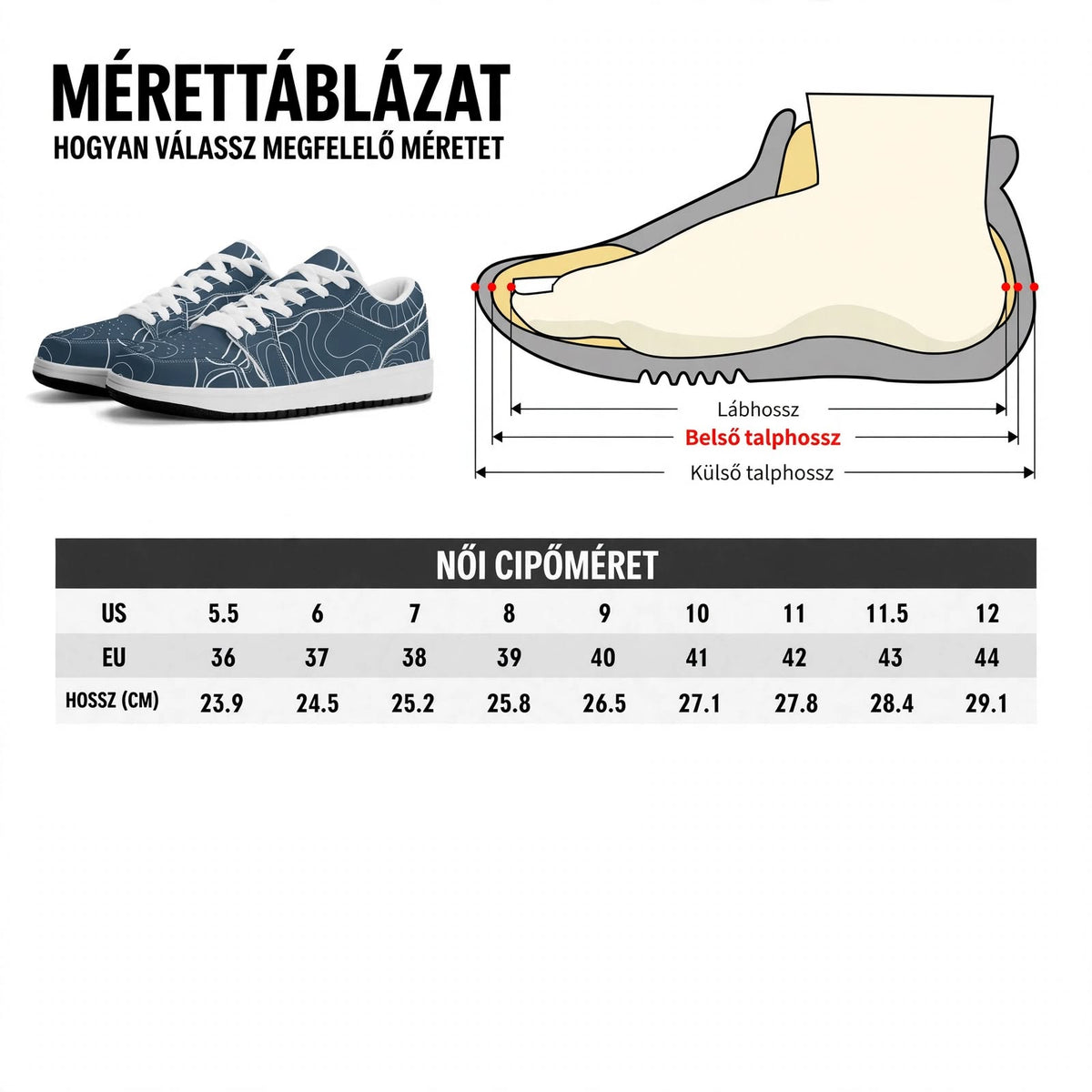 Blue Noir Sneaker