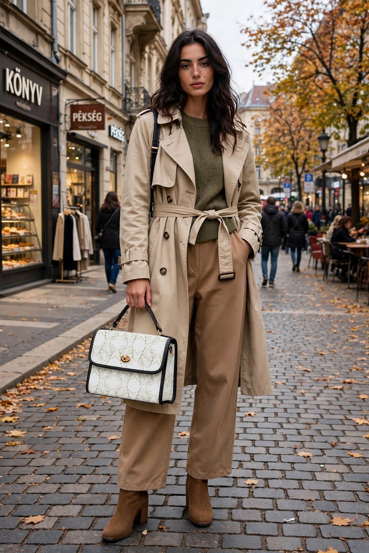 Olive Signature White Mini Bag