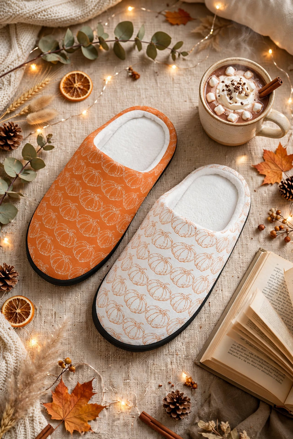 Pumpkin Spice Slippers