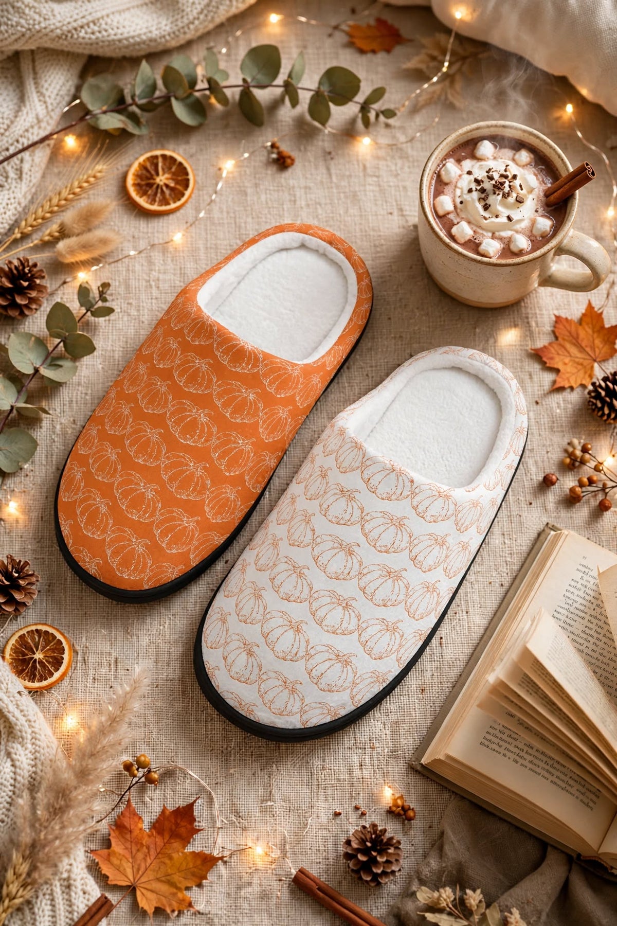 Pumpkin Spice Slippers