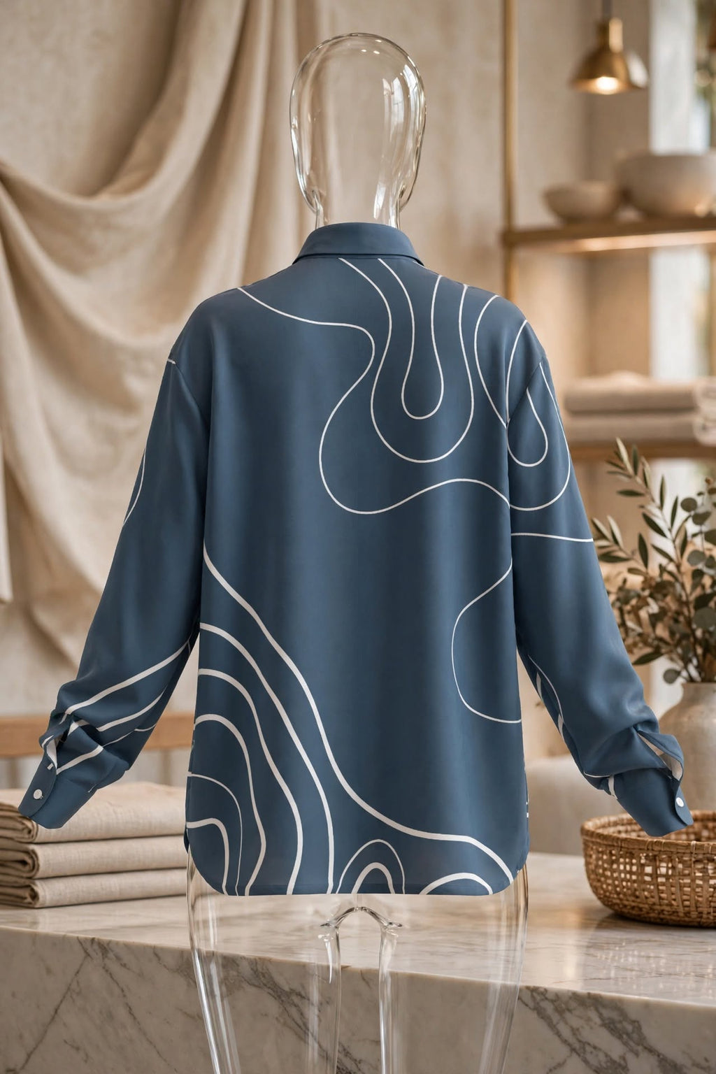 Blue Noir Blouse