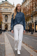 Blue Noir Blouse