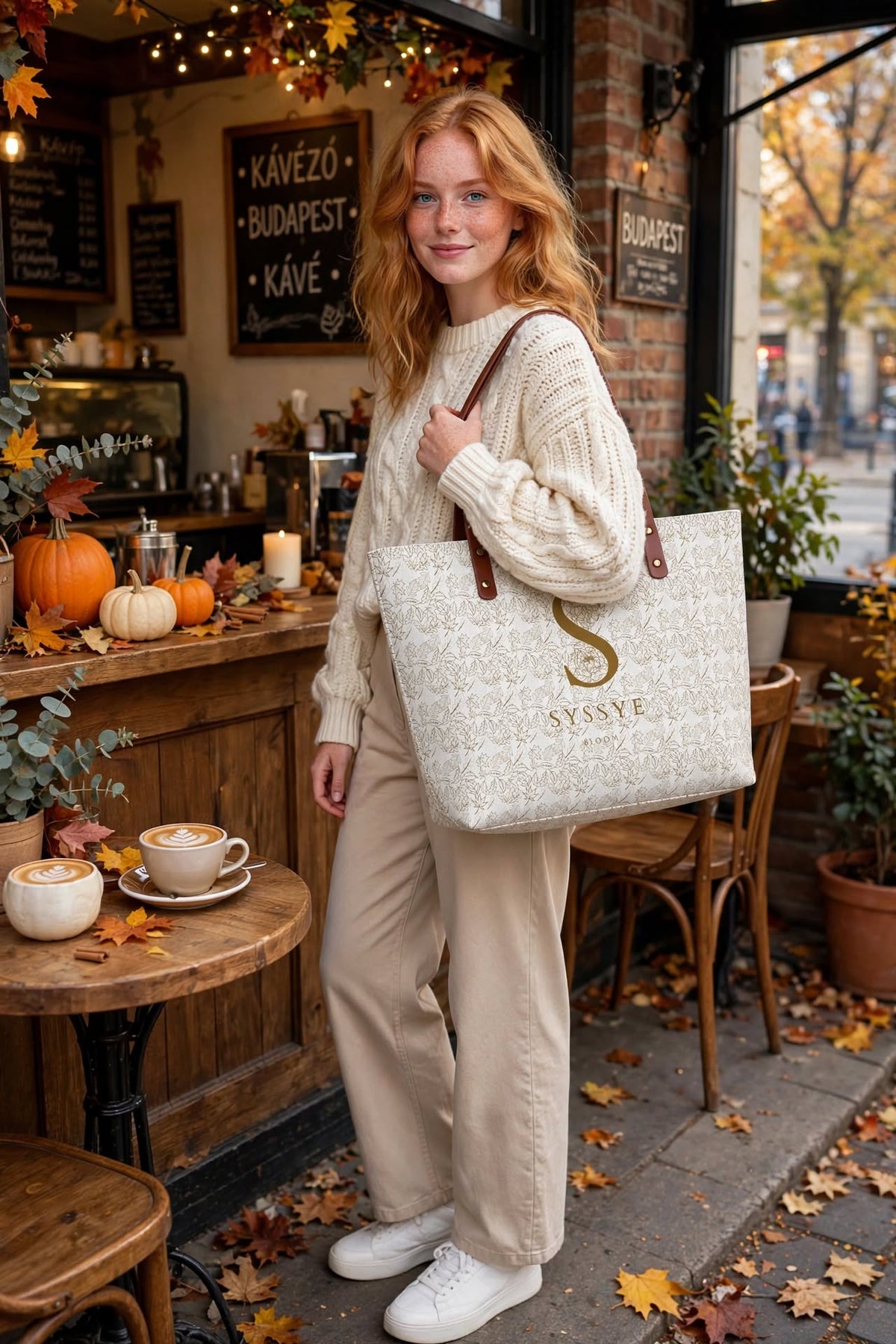 Falling Grace White Bag