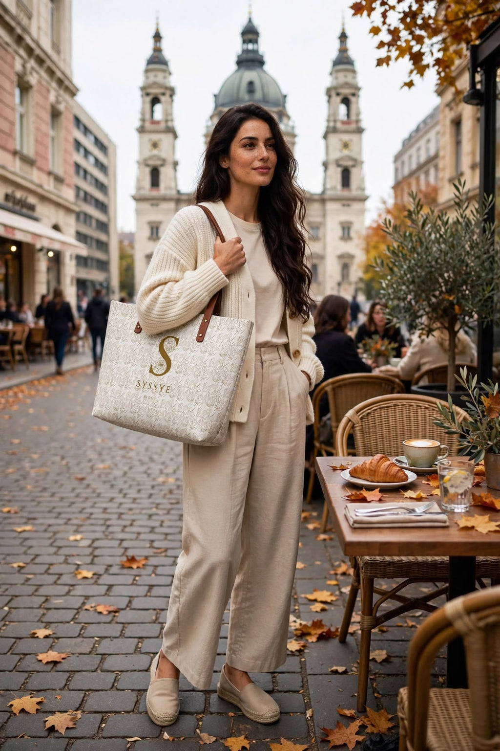 Falling Grace White Bag