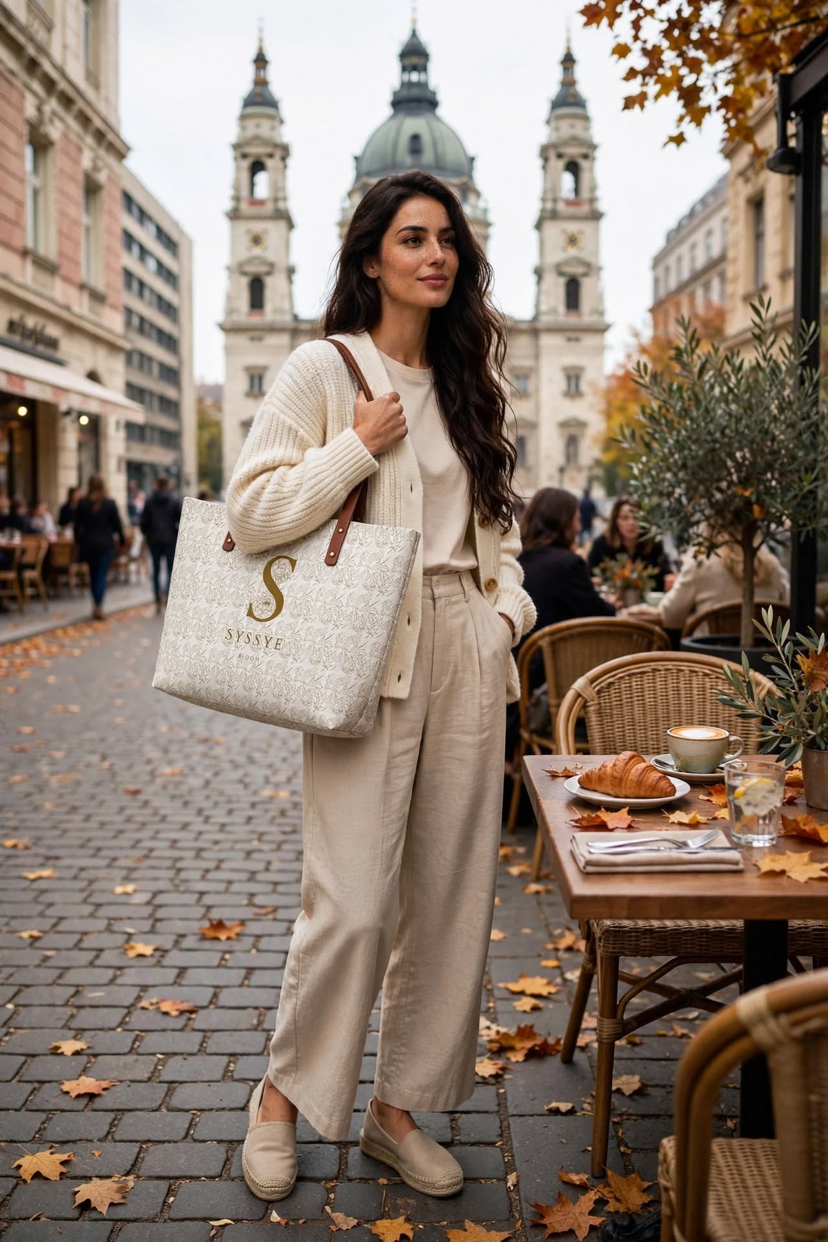 Falling Grace White Bag