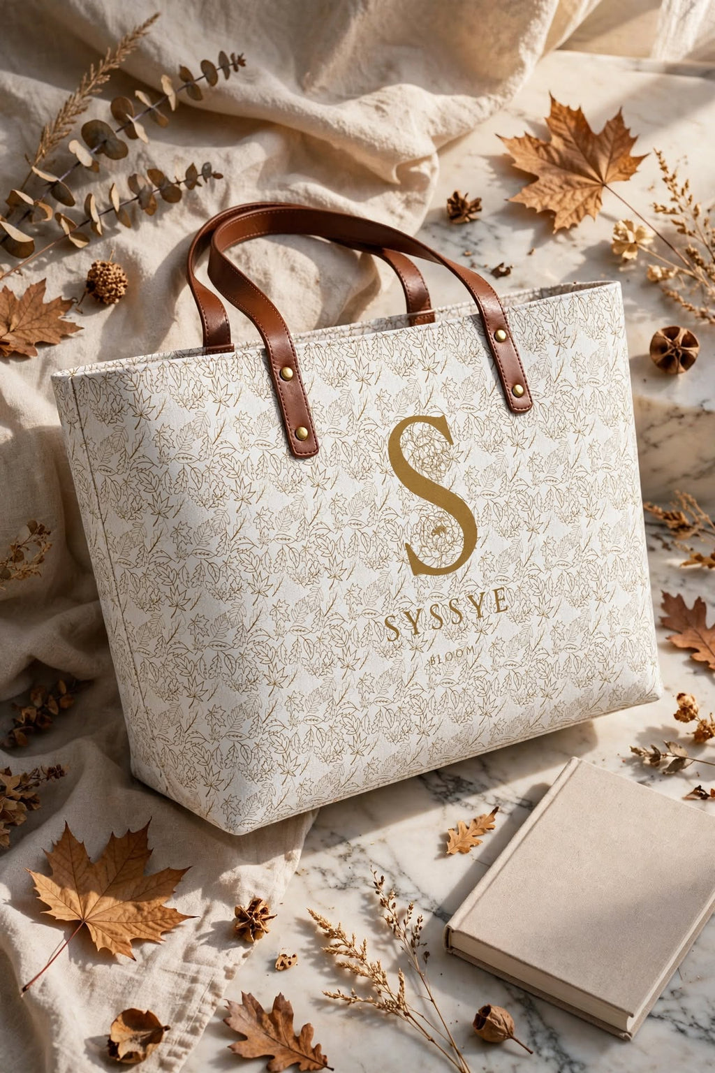 Falling Grace White Bag