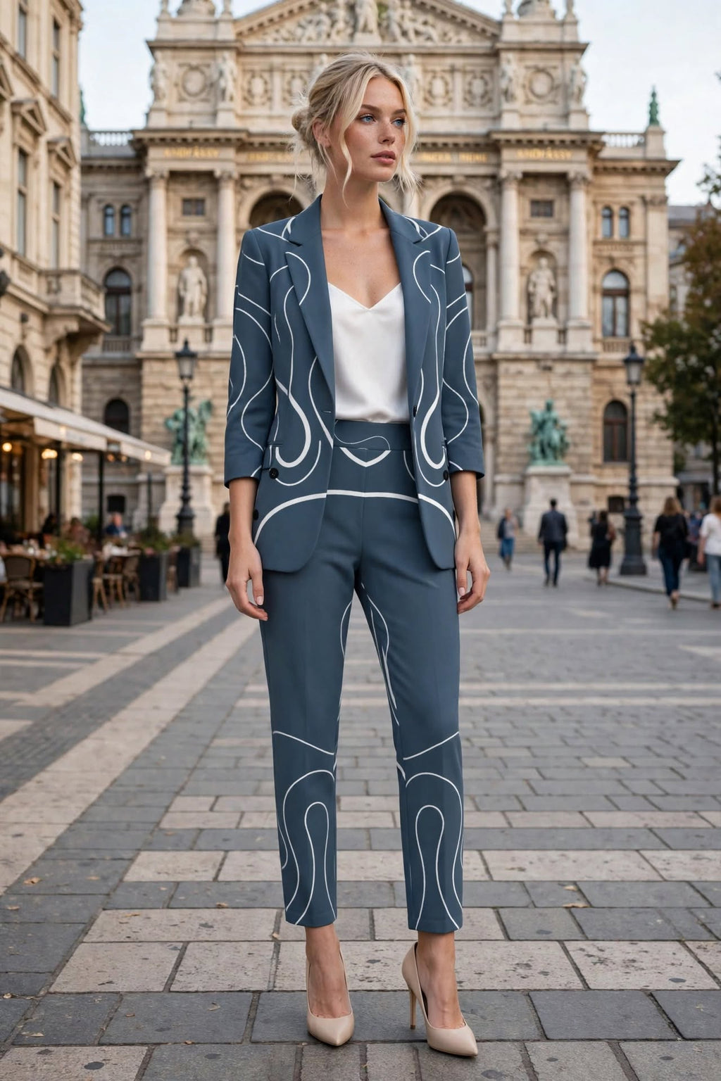 Blue Noir Pants