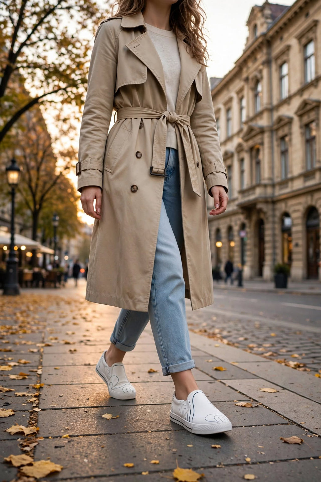 Blue Noir White Shoes