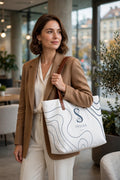 Blue Noir White Bag