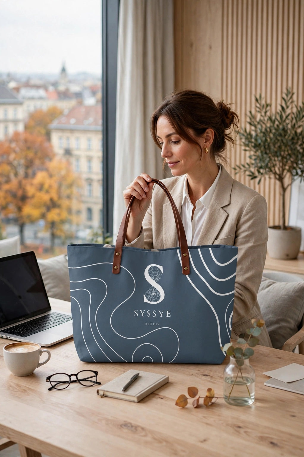 Blue Noir Carryall