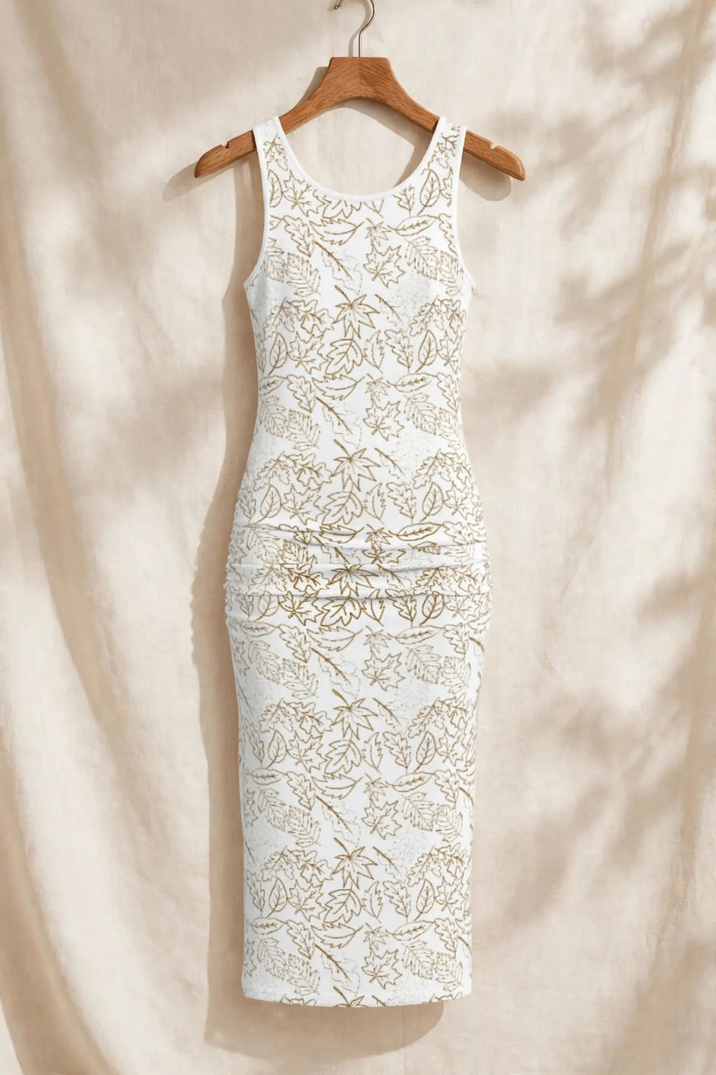 Falling Grace  White Midi Dress