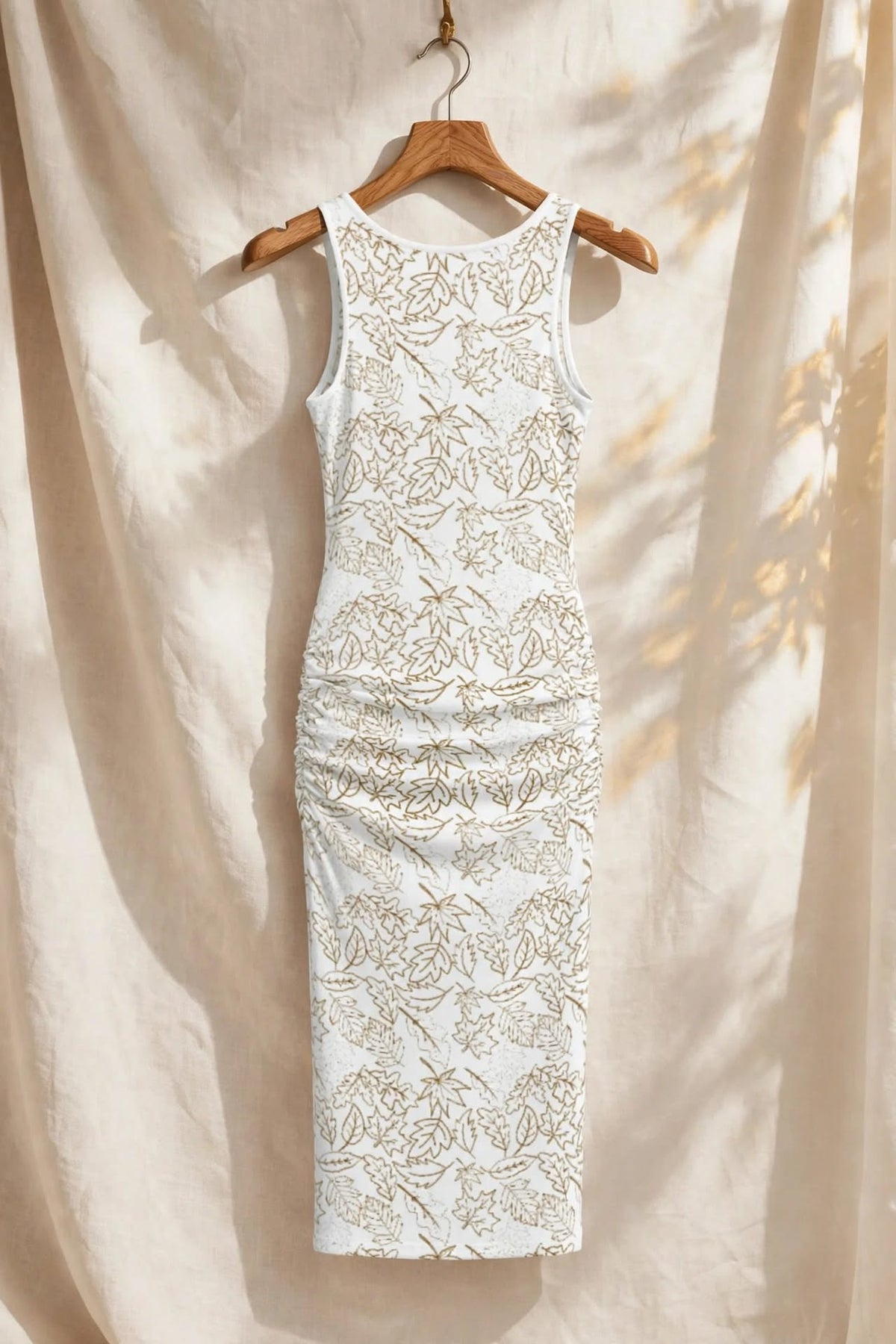 Falling Grace  White Midi Dress