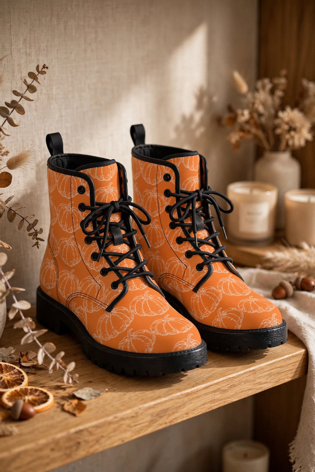 Pumpkin Spice Boots