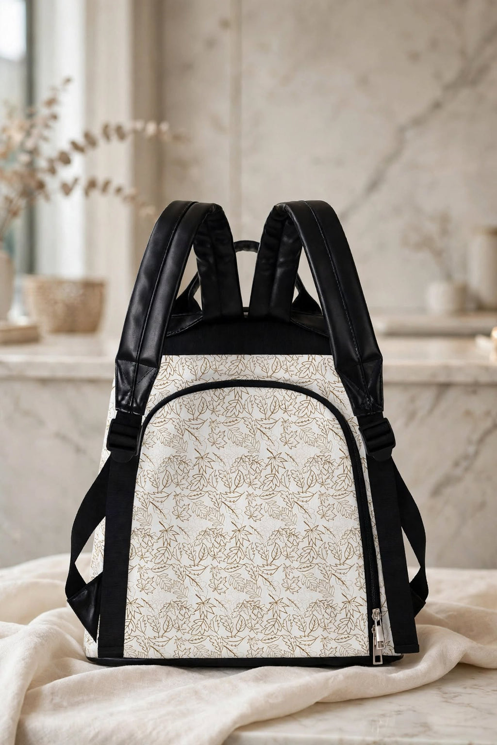 Falling Grace White Backpack