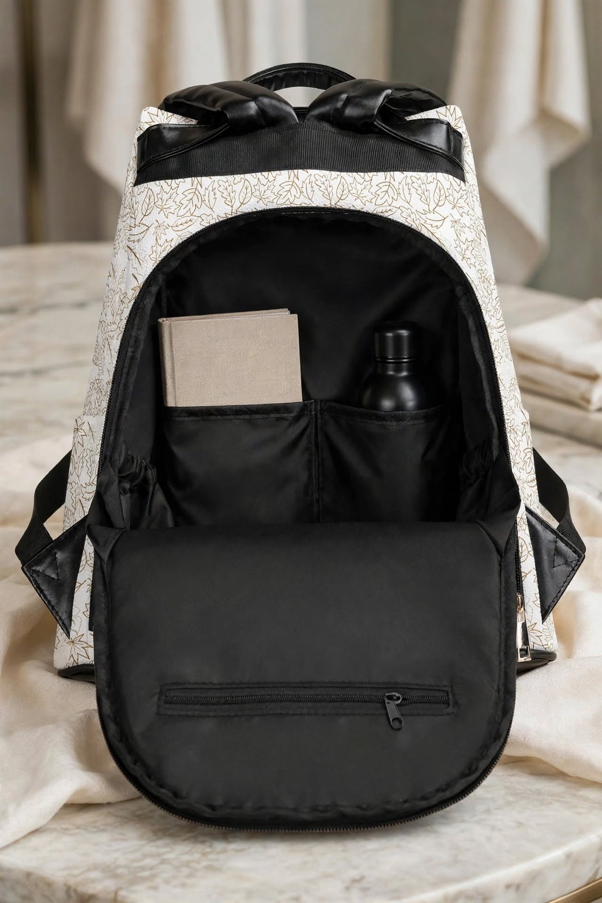 Falling Grace White Backpack