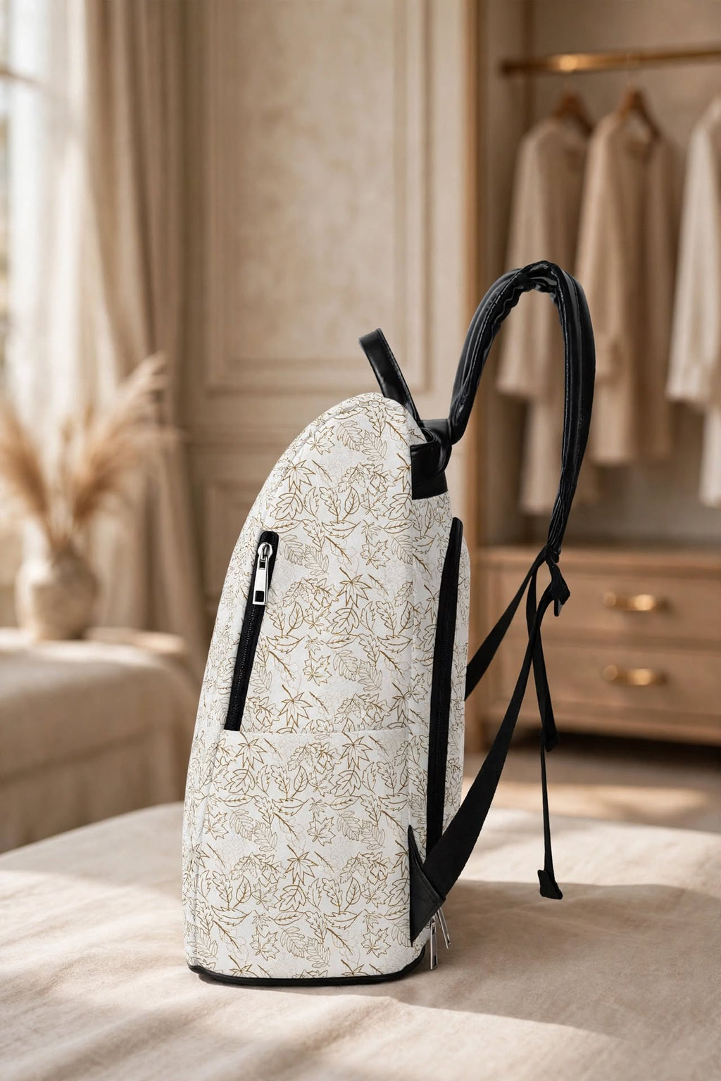 Falling Grace White Backpack