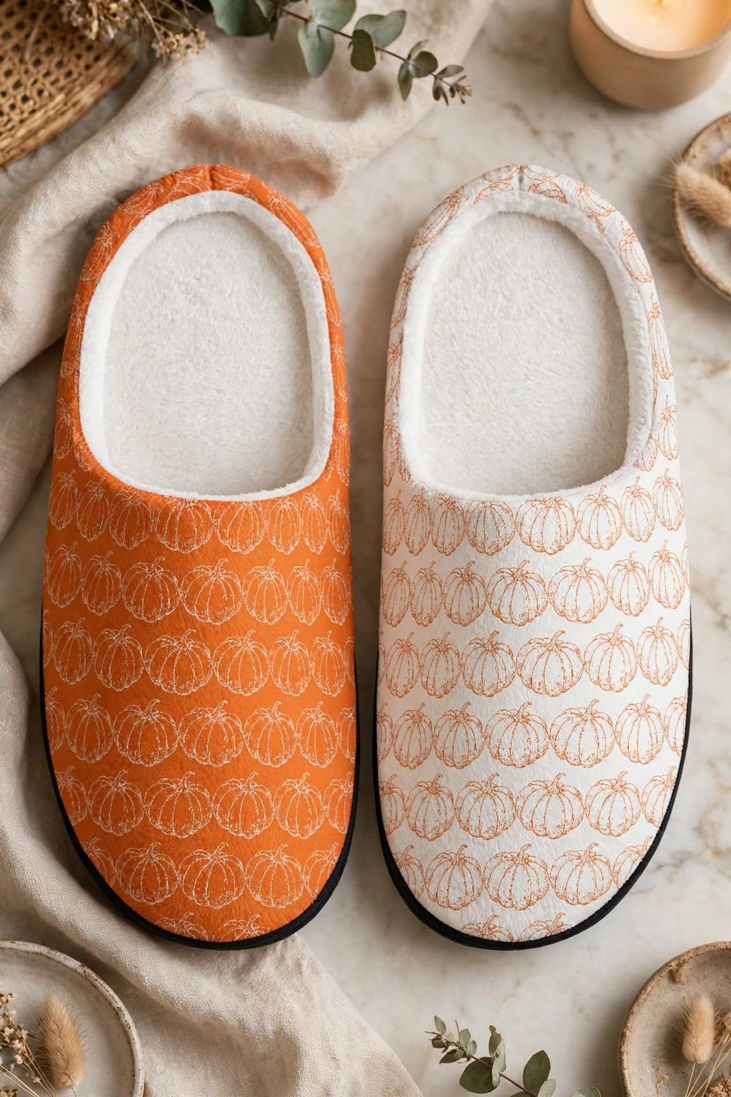 Pumpkin Spice Slippers