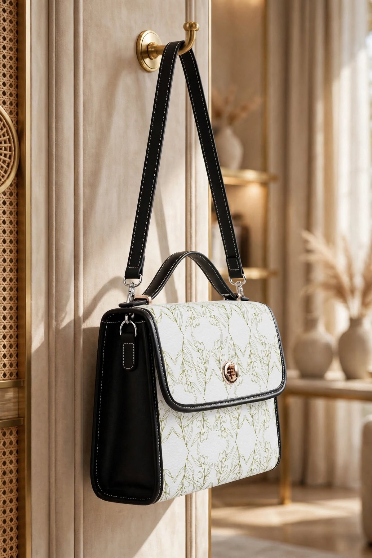 Olive Signature White Mini Bag