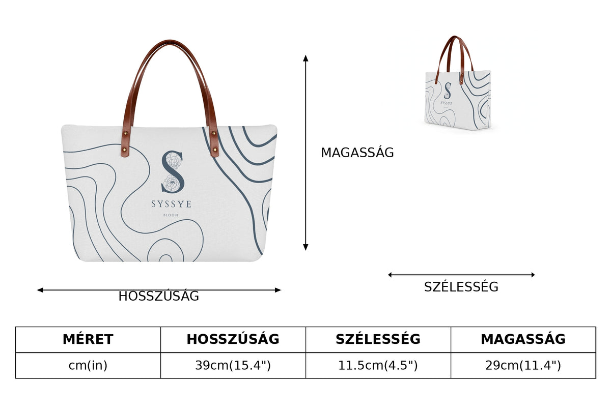 Blue Noir White Bag