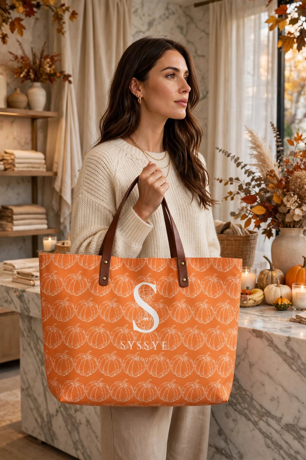 Pumpkin Spice Orange Bag